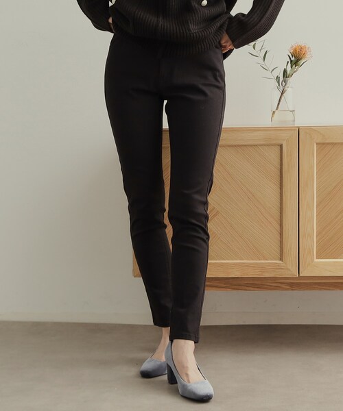 OPAQUE.CLIP（オペークドットクリップ）の「《SS-LLsize》ライクラストレッチスキニーデニムパンツ【洗濯機洗い可】（デニムパンツ・レディース・ネイビー/ライトブルー/ブルー/ブラック・38/40/36/42/34）」の12枚目の写真