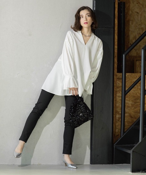 OPAQUE.CLIP（オペークドットクリップ）の「《SS-LLsize》ライクラストレッチスキニーデニムパンツ【洗濯機洗い可】（デニムパンツ・レディース・ネイビー/ライトブルー/ブルー/ブラック・38/40/36/42/34）」の14枚目の写真