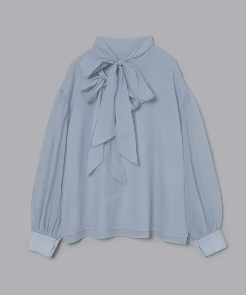 Olu.（オルドット）の「2wayシアーダブルリボンブラウス（シャツ/ブラウス・レディース・アイボリー/ライトブルー/ベビーピンク・FREE）」の14枚目の写真