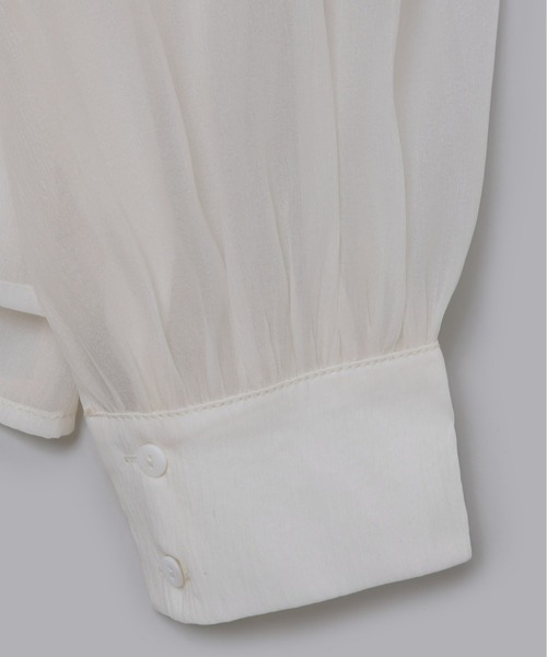 Olu.（オルドット）の「2wayシアーダブルリボンブラウス（シャツ/ブラウス・レディース・アイボリー/ライトブルー/ベビーピンク・FREE）」の20枚目の写真