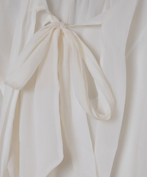 Olu.（オルドット）の「2wayシアーダブルリボンブラウス（シャツ/ブラウス・レディース・アイボリー/ライトブルー/ベビーピンク・FREE）」の21枚目の写真