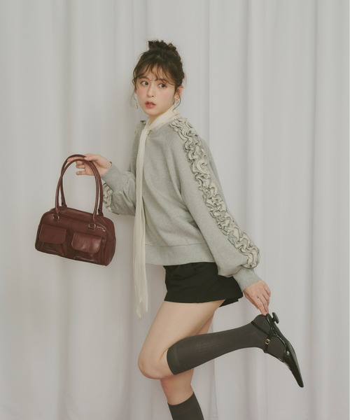 Olu.（オルドット）の「2wayシアーダブルリボンブラウス（シャツ/ブラウス・レディース・アイボリー/ライトブルー/ベビーピンク・FREE）」の12枚目の写真