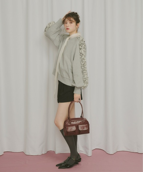 Olu.（オルドット）の「2wayシアーダブルリボンブラウス（シャツ/ブラウス・レディース・アイボリー/ライトブルー/ベビーピンク・FREE）」の13枚目の写真