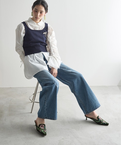 THE YOn(ザヨン)の「ハートダメージデニムパンツ(デニムパンツ・レディース・ブラック/ブルー・S/M)」の16枚目の写真