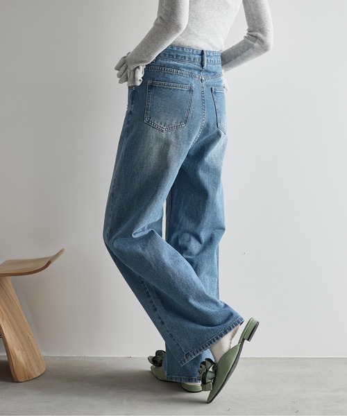 THE YOn(ザヨン)の「ハートダメージデニムパンツ(デニムパンツ・レディース・ブラック/ブルー・S/M)」の6枚目の写真