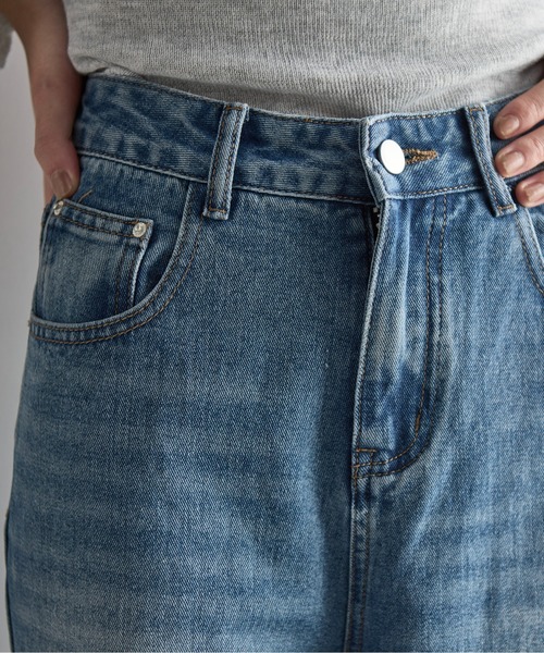 THE YOn(ザヨン)の「ハートダメージデニムパンツ(デニムパンツ・レディース・ブラック/ブルー・S/M)」の9枚目の写真