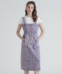 AVIREX | BELT PRINT DENIM JUMPUR SKIRT/ベルトプリントデニムジャンパースカート(デニムスカート)