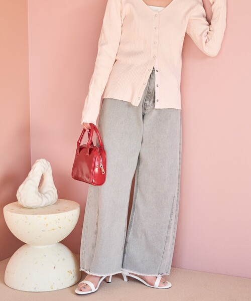 FREAK'S STORE(フリークスストア)の「限定展開 バレルデニム(デニムパンツ・レディース・ブルー/グレー/ブラック/ブラウン/ネイビー・27/25/26)」の1枚目の写真