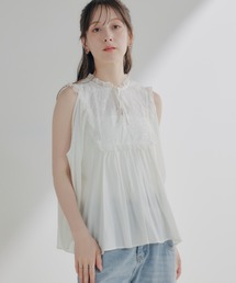 ECREL | レースヨークドレープスリーブブラウス(シャツ/ブラウス)
