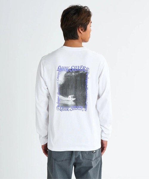 Quiksilver（クイックシルバー）の「QS SUNRISE BOWL LT /クイックシルバーバックプリント長袖ロンT（Tシャツ/カットソー・メンズ・ホワイト/オレンジ/イエロー/ブラック・LARGE/SMALL/X-LARGE/MEDIUM）」の13枚目の写真