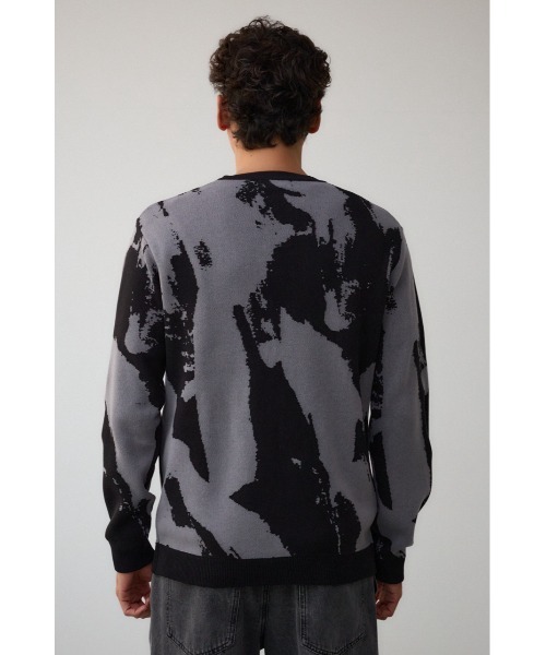 AZUL by moussy(アズールバイマウジー)の「総柄スリムフィットカーディガン(カーディガン/ボレロ・メンズ・ホワイト系その他/ブルー系その他3/ブラック系その他・LARGE/MEDIUM)」の20枚目の写真