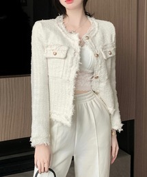 THISIS（ディスイズ）の「ノーカラージャケット レディース（ノーカラージャケット）」