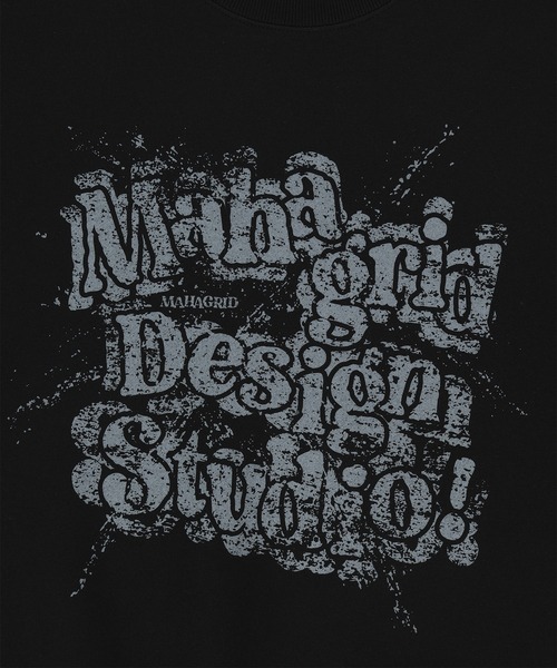 MAHAGRID(マハグリッド)の「『mahagrid/マハグリッド』 SPLATTER SWEATSHIRT/スプラッター スウェットシャツ(スウェット・レディース・ブラック/ライトグレー・M/XL/L)」の14枚目の写真