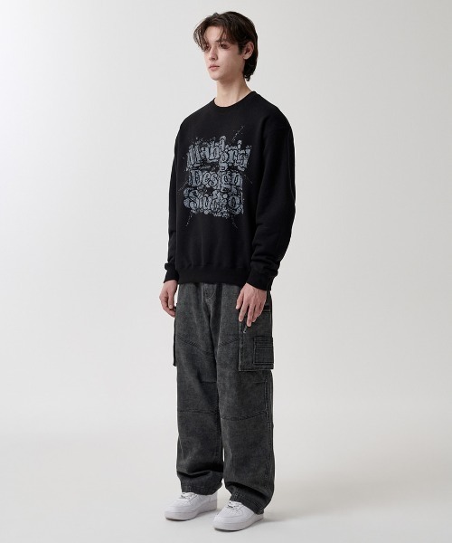 mahagrid/マハグリッド』 SPLATTER SWEATSHIRT/スプラッター