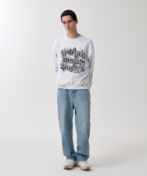 MAHAGRID(マハグリッド)の「『mahagrid/マハグリッド』 SPLATTER SWEATSHIRT/スプラッター スウェットシャツ(スウェット・レディース・ブラック/ライトグレー・M/XL/L)」の3枚目の写真