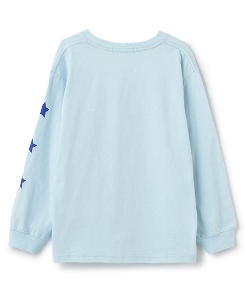 X-girl Stages(エックスガールステージス)の「ミルズロゴ長袖Tシャツ(Tシャツ/カットソー・キッズ・ホワイト/ライトブルー/ブラック・80cm/100cm/110cm/90cm/120cm/130cm/140cm)」の7枚目の写真