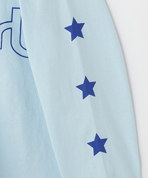 X-girl Stages(エックスガールステージス)の「ミルズロゴ長袖Tシャツ(Tシャツ/カットソー・キッズ・ホワイト/ライトブルー/ブラック・80cm/100cm/110cm/90cm/120cm/130cm/140cm)」の10枚目の写真