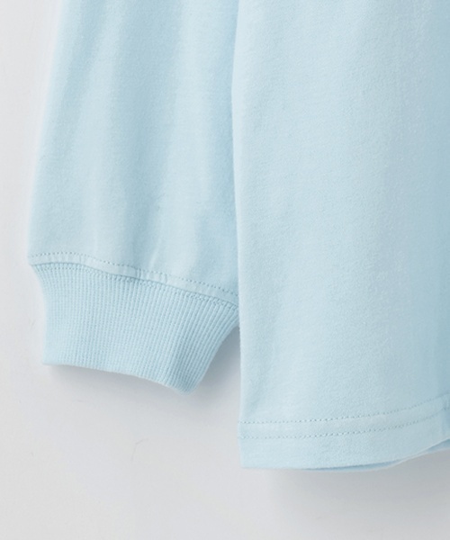 X-girl Stages(エックスガールステージス)の「ミルズロゴ長袖Tシャツ(Tシャツ/カットソー・キッズ・ホワイト/ライトブルー/ブラック・80cm/100cm/110cm/90cm/120cm/130cm/140cm)」の11枚目の写真