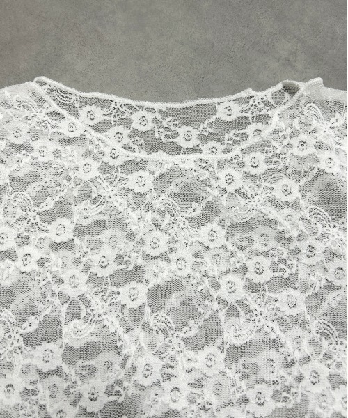 ad thie(アドティエ)の「クルーネック レース カットソー(Tシャツ/カットソー・レディース・オフホワイト/ブラック・FREE)」の22枚目の写真