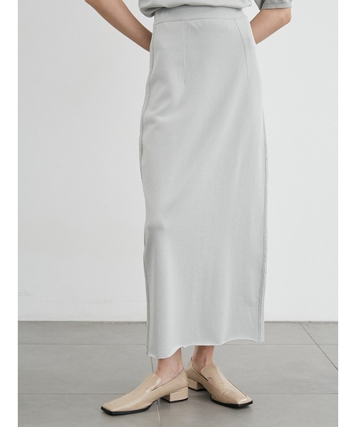 styling/（スタイリング）の「ニットタイトスカート（スカート・レディース・ブラック/ミント/アイボリー・0/1）」の3枚目の写真