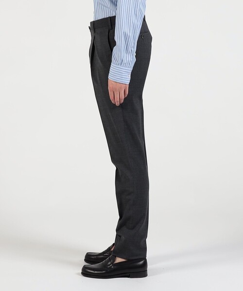 PT TORINO（ピーティートリノ）の「PT TORINO Gentleman Fit ポリエステルウール 1プリーツ スリムスラックス（スラックス・メンズ・キャメル/チャコールグレー/グレー・50/48/44）」の5枚目の写真