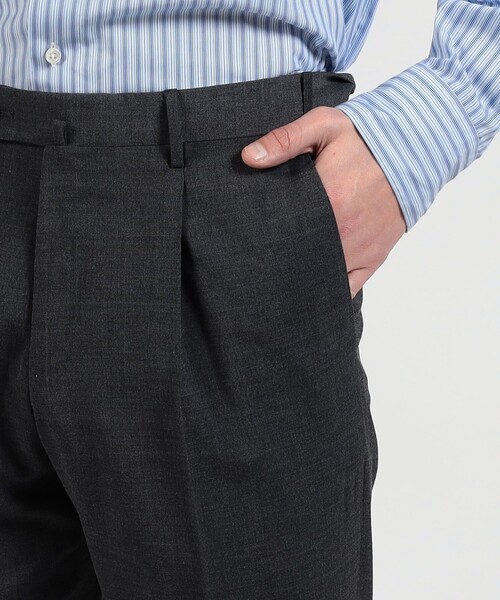 PT TORINO（ピーティートリノ）の「PT TORINO Gentleman Fit ポリエステルウール 1プリーツ スリムスラックス（スラックス・メンズ・キャメル/チャコールグレー/グレー・50/48/44）」の10枚目の写真