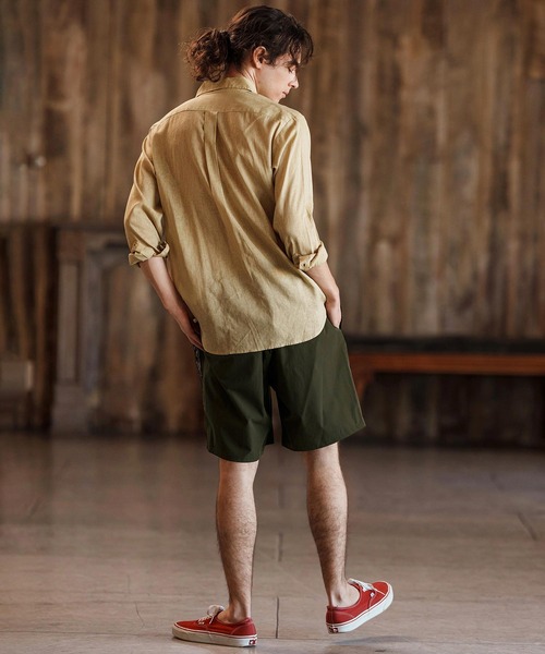 CAMBIO（カンビオ）の「mp13263-Camouflage Line Tape Nylon Short Pants ショートパンツ（その他パンツ・メンズ・カーキ/ブラック/ベージュ・S/M/L）」の11枚目の写真