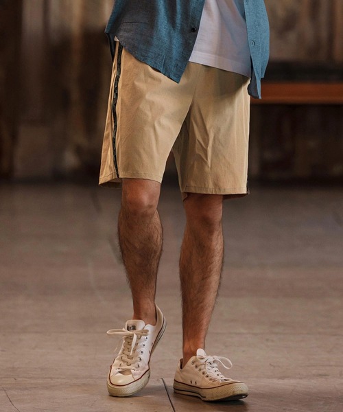 CAMBIO（カンビオ）の「mp13263-Camouflage Line Tape Nylon Short Pants ショートパンツ（その他パンツ・メンズ・カーキ/ブラック/ベージュ・S/M/L）」の14枚目の写真