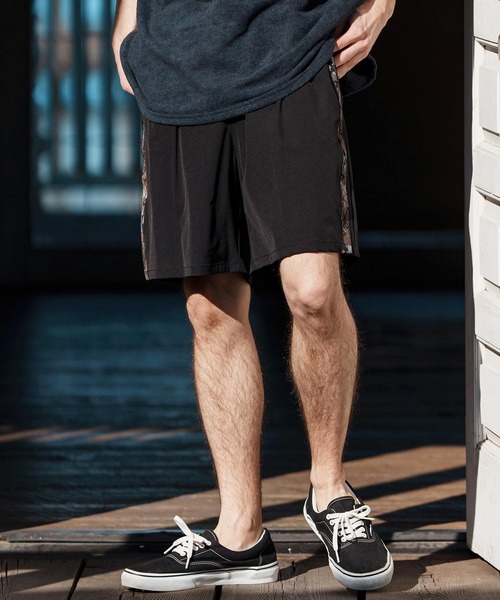 CAMBIO（カンビオ）の「mp13263-Camouflage Line Tape Nylon Short Pants ショートパンツ（その他パンツ・メンズ・カーキ/ブラック/ベージュ・S/M/L）」の19枚目の写真