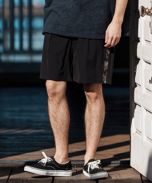 CAMBIO（カンビオ）の「mp13263-Camouflage Line Tape Nylon Short Pants ショートパンツ（その他パンツ・メンズ・カーキ/ブラック/ベージュ・S/M/L）」の21枚目の写真