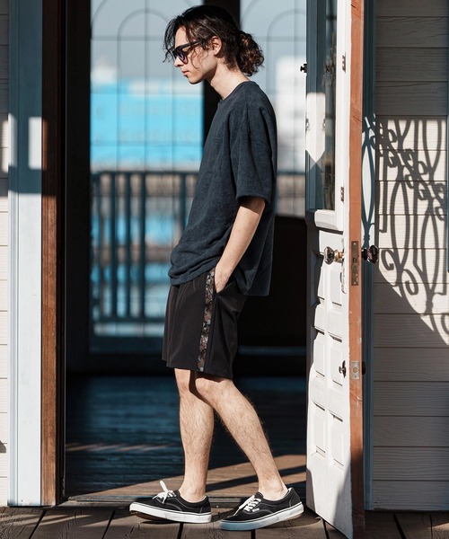 CAMBIO（カンビオ）の「mp13263-Camouflage Line Tape Nylon Short Pants ショートパンツ（その他パンツ・メンズ・カーキ/ブラック/ベージュ・S/M/L）」の22枚目の写真