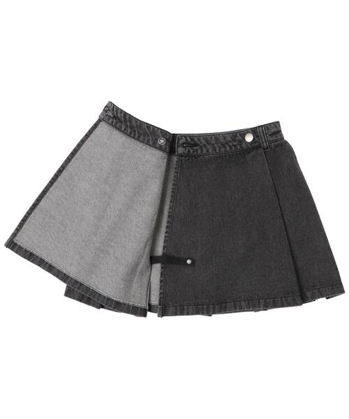 WEGO（ウィゴー）の「WEGO/デニムラッププリーツスカート（デニムスカート・レディース・ブラック系その他/スカイブルー・FREE）」の8枚目の写真