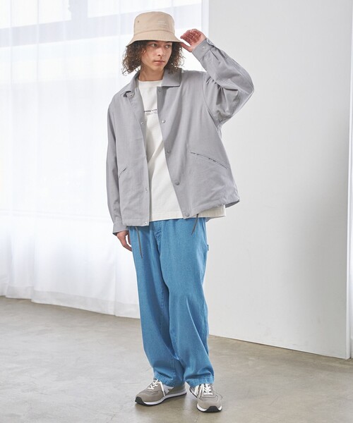 J.PRESS YORK STREET(ジェイプレスヨークストリート)の「【UNISEX】UNIVERSAL OVERALL × YORK STREET ペインターパンツ(デニムパンツ・メンズ・ブルー系1/ダルブルー系/アイボリー系/ネイビー系・SMALL/MEDIUM/LARGE)」の7枚目の写真
