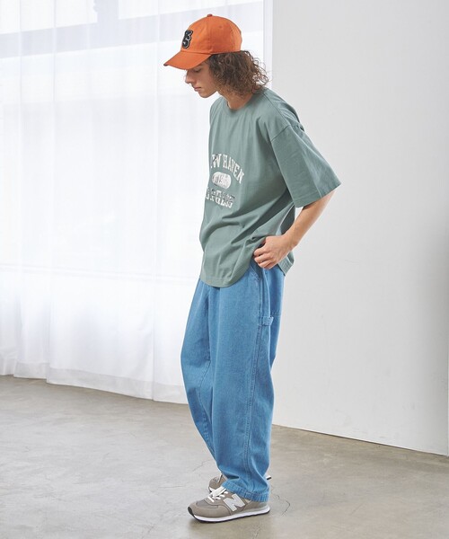 J.PRESS YORK STREET(ジェイプレスヨークストリート)の「【UNISEX】UNIVERSAL OVERALL × YORK STREET ペインターパンツ(デニムパンツ・メンズ・ブルー系1/ダルブルー系/アイボリー系/ネイビー系・SMALL/MEDIUM/LARGE)」の9枚目の写真