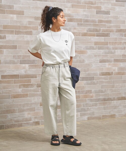 J.PRESS YORK STREET(ジェイプレスヨークストリート)の「【UNISEX】UNIVERSAL OVERALL × YORK STREET ペインターパンツ(デニムパンツ・メンズ・ブルー系1/ダルブルー系/アイボリー系/ネイビー系・SMALL/MEDIUM/LARGE)」の19枚目の写真