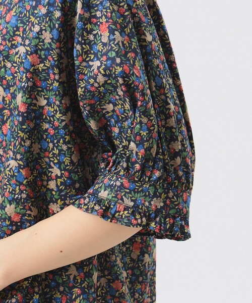 BEAMS BOY（ビームスボーイ）の「リバティ フリル 5分袖 シャツ（シャツ/ブラウス・レディース・ネイビー/アイボリー・ONE SIZE）」の15枚目の写真