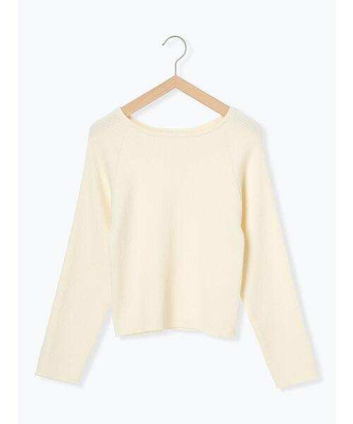 ehka sopo(エヘカソポ)の「◎クルーリブニット(ニット/セーター・レディース・キナリ/イエロー/ブルー/ブラック・F)」の6枚目の写真