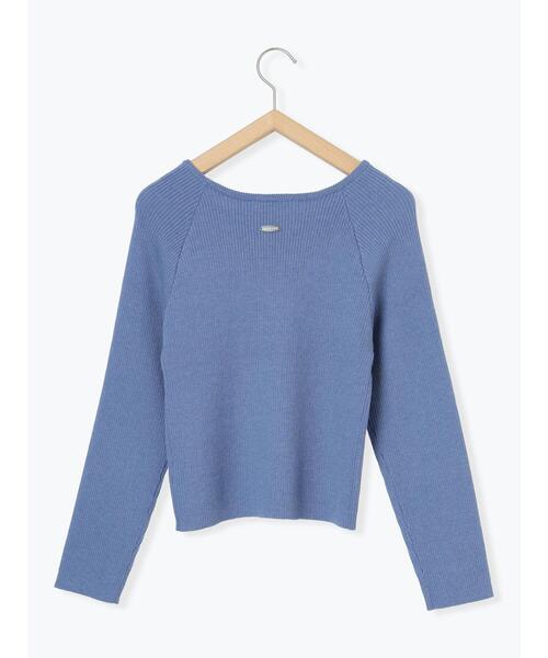 ehka sopo(エヘカソポ)の「◎クルーリブニット(ニット/セーター・レディース・キナリ/イエロー/ブルー/ブラック・F)」の8枚目の写真