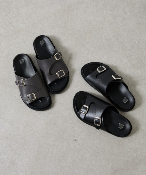 COLONY 2139（コロニートゥーワンスリーナイン）の「ワイドアッパーサンダル（サンダル・レディース・グレー/ブラック・LARGE/MEDIUM）」の3枚目の写真