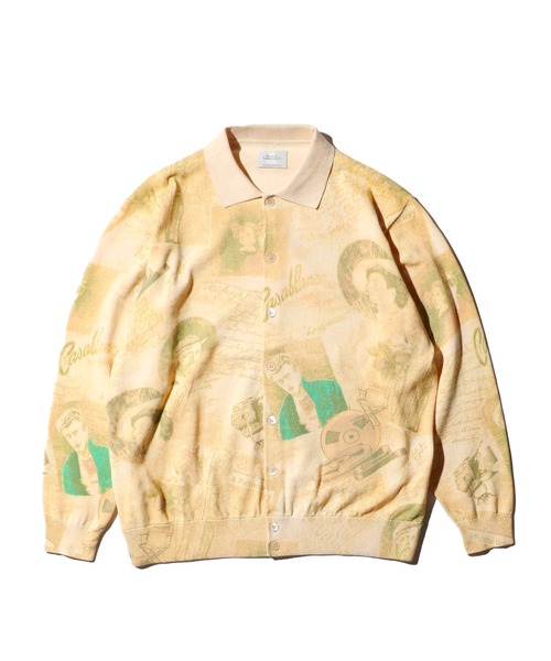 セール】TOWNCRAFT / タウンクラフト PRINTED POLO CARDIGAN
