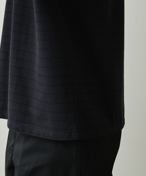 Steven Alan(スティーブンアラン)の「<Steven Alan> 40 ツイスト ボーダー ポロシャツ NARROW(ポロシャツ・メンズ・ブラック/グレー/ロイヤルブルー・S/M/L/XL)」の19枚目の写真