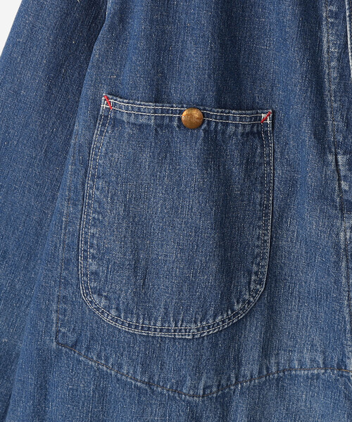 orSlow(オアスロウ)の「orSlow | デニムカバーオール WOMEN(デニムジャケット・レディース・ブルー・F)」の10枚目の写真