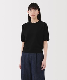 婦人　ＵＶカット強撚コットン五分袖セーター