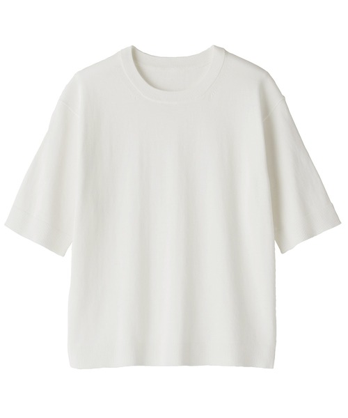 無印良品   UVカット強撚コットン五分袖セーター XL2点 他 婦人 UVカット強撚コットン五分袖セーター | 無印良品