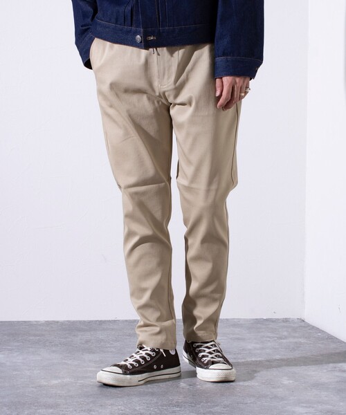 GLOSTER（グロスター）の「【GLOSTER/グロスター】Miracle shape ミラクルシェイプ イージーパンツ（その他パンツ・メンズ・インディゴブルー/ベージュ/ブラック/チャコールグレー・M/L/XL/S）」の3枚目の写真