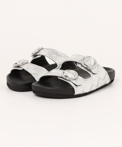 inter-chaussures(インターショシュール)の「【INTER-CHAUSSURES】イントレチャートダブルベルトサンダル(I52104)(サンダル・レディース・ゴールド/シルバー/ブラック・37/38/36/39/35)」の7枚目の写真