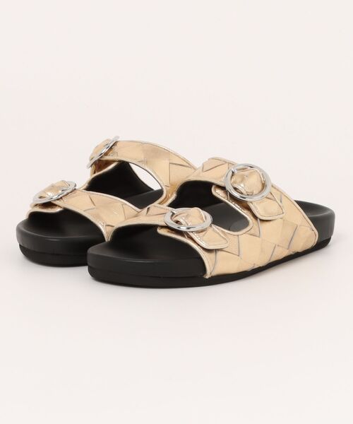 inter-chaussures(インターショシュール)の「【INTER-CHAUSSURES】イントレチャートダブルベルトサンダル(I52104)(サンダル・レディース・ゴールド/シルバー/ブラック・37/38/36/39/35)」の15枚目の写真