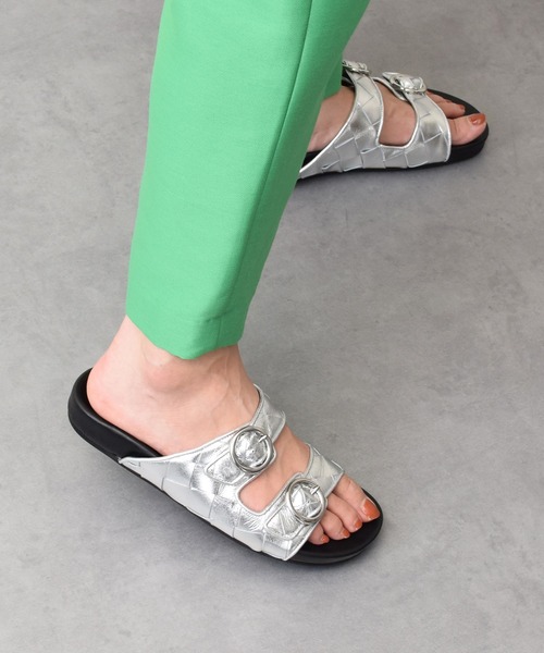 inter-chaussures(インターショシュール)の「【INTER-CHAUSSURES】イントレチャートダブルベルトサンダル(I52104)(サンダル・レディース・ゴールド/シルバー/ブラック・37/38/36/39/35)」の12枚目の写真