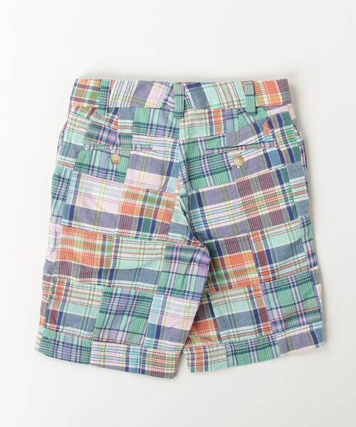 # ラルフローレン　マドラスチェック　パッチワーク　ハーフパンツ　ショーパン Ralph Lauren - 90s ポロ ラルフローレン マドラス チェック