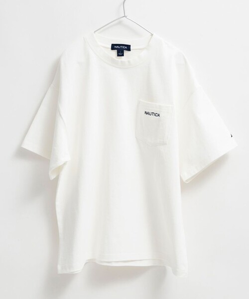 NAUTICA(ノーティカ)の「【NAUTICA/ノーティカ】ポケット付き半袖Tシャツ(Tシャツ/カットソー・キッズ・その他/オフホワイト/ブラック/グリーン・S/M/L/XL)」の3枚目の写真